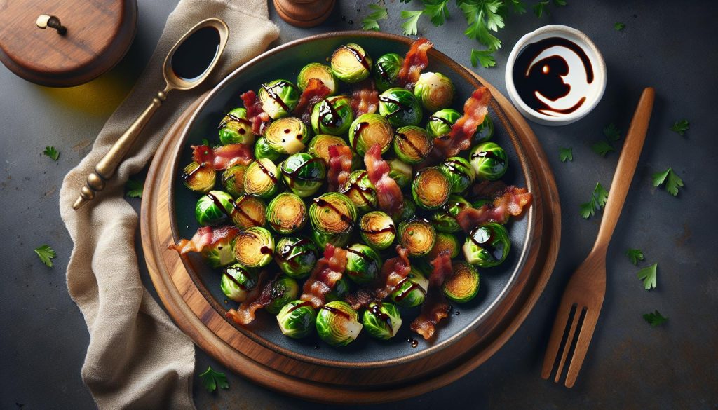 Delightful Air Fryer Brussels Sprouts Recipe with Bacon and Balsamic