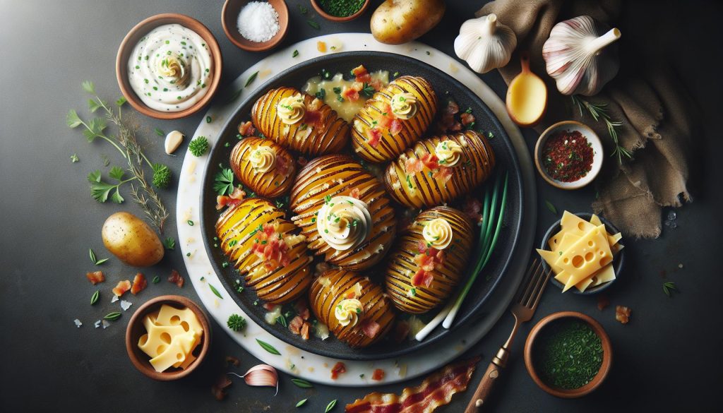 Crispy Perfection: Mastering Air Fryer Hasselback Potatoes with Delicious Toppings