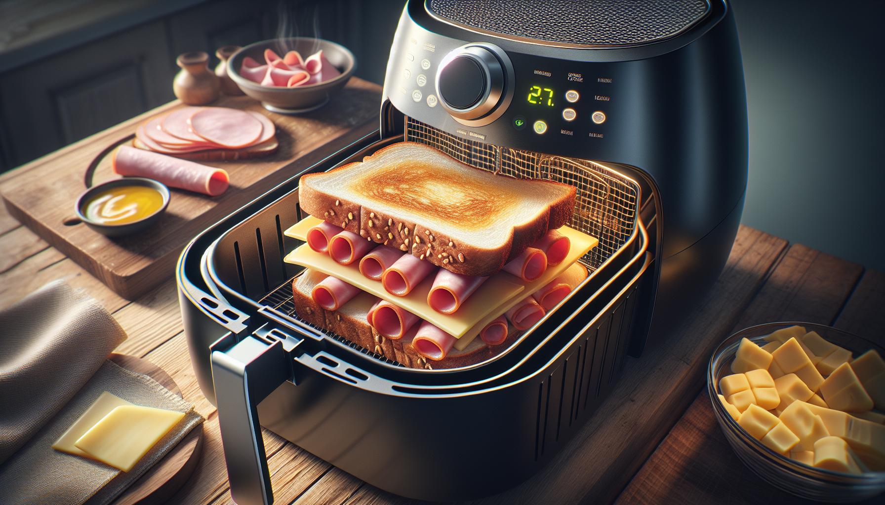 Ultimate Guide: Making Crispy Ham and Cheese Sandwiches in Your Air Fryer