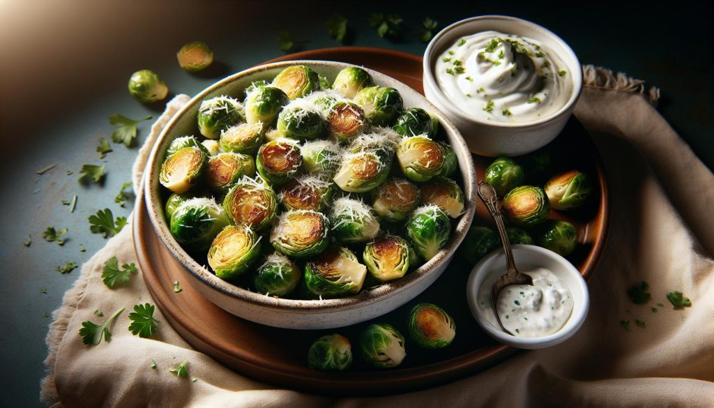 Delicious Air Fryer Brussels Sprouts with Parmesan Cheese Recipe & Serving Ideas