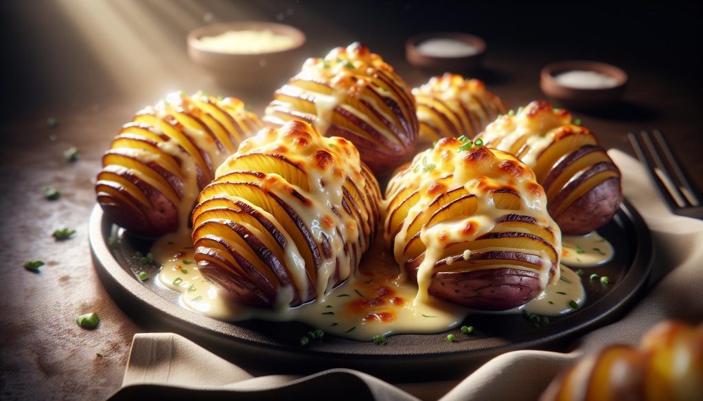 Cheesy Air Fryer Hasselback Potatoes: A Step-by-Step Guide