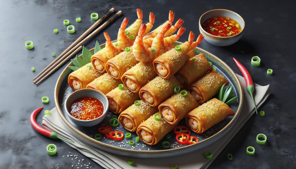 Easy Shrimp Egg Rolls Recipe in Air Fryer: Crispy & Delicious