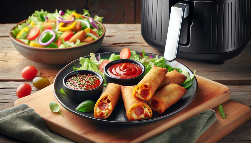 Deliciously Crispy: Air Fryer Pizza Egg Rolls Recipe & Serving Ideas