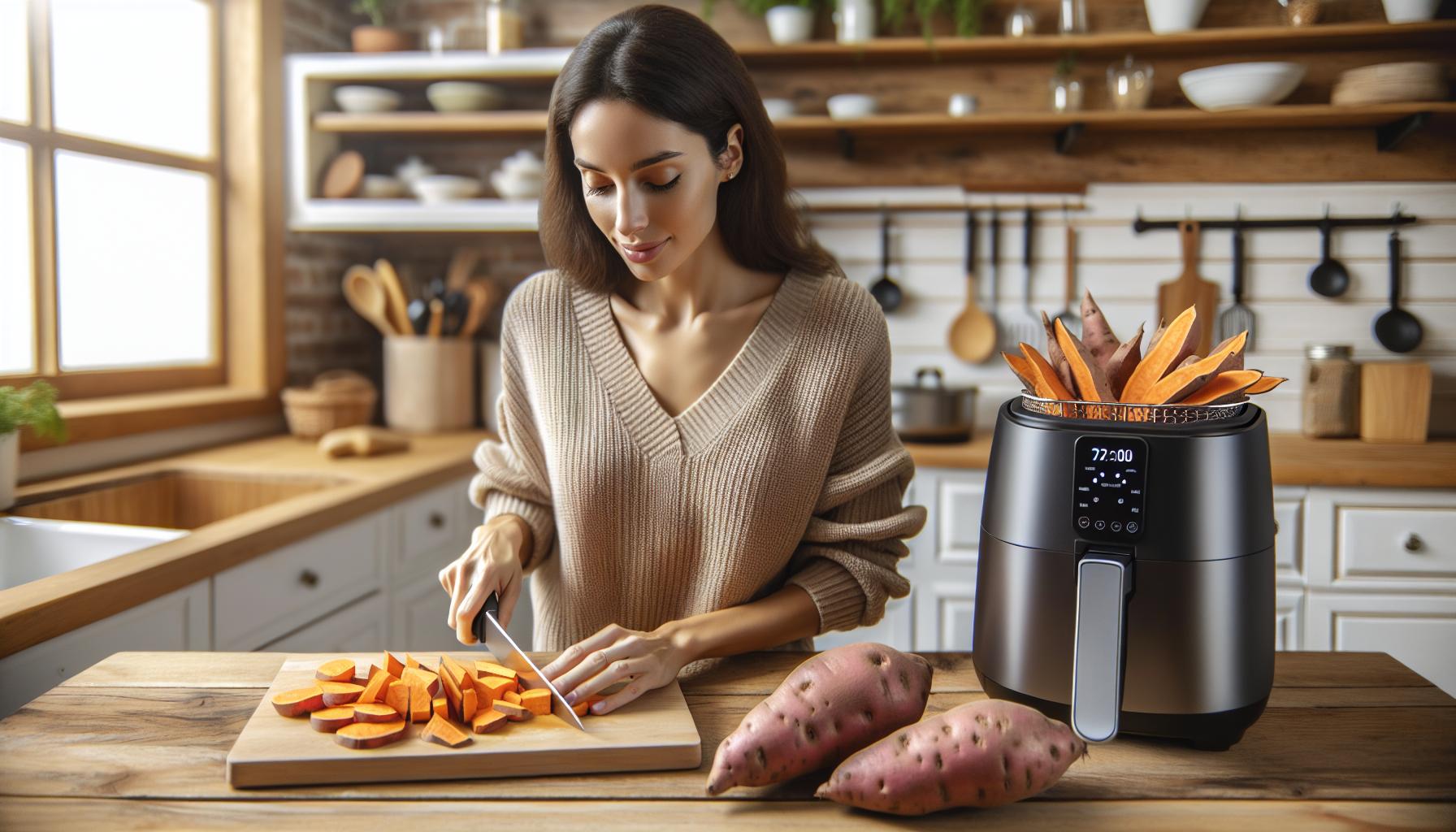 Crunchy Delight: Homemade Sweet Potato Fries Recipe in Air Fryer