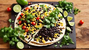 Black Bean and Corn Quesadilla Recipe ingredients