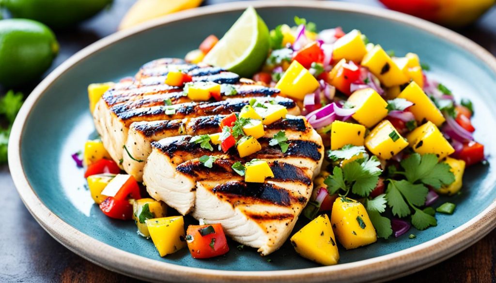 Cilantro Lime Chicken With Mango Salsa Recipe