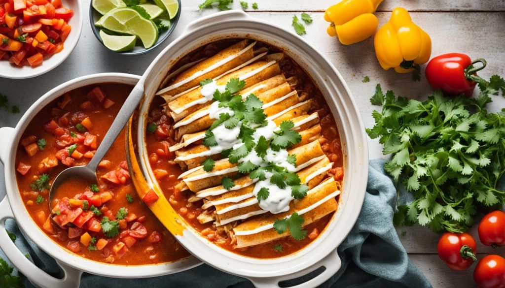 Crockpot Chicken Enchilada Recipe