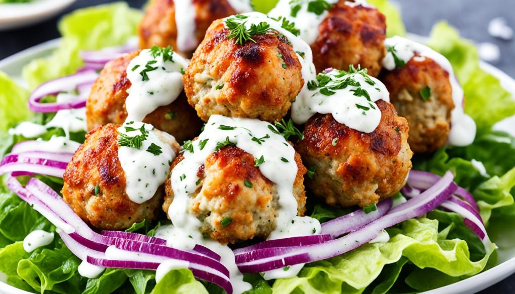 Greek Turkey Meatballs With Tzatziki Sauce Recipe