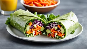 Healthy lunch idea with chopped salad wrap recipe