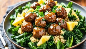 Japanese meatball recipe with alternative ingredients for healthier options