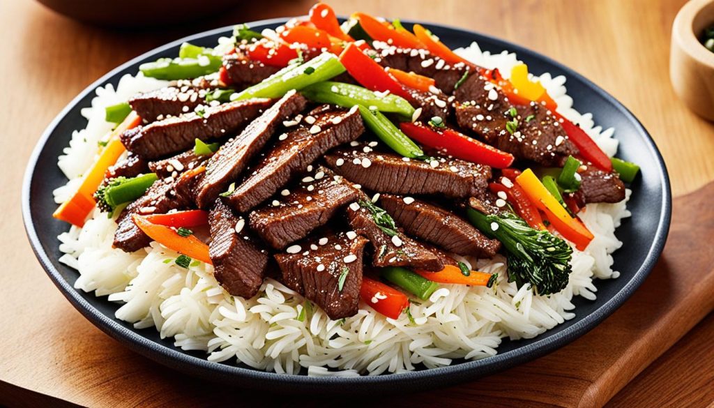 Korean beef bulgogi