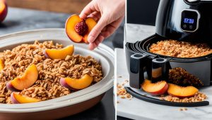 Peach Crisp in Air Fryer Recipe