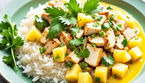 Pineapple Chicken With Coconut Rice Recipe