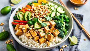 Thai Peanut Tofu Bowl Recipe