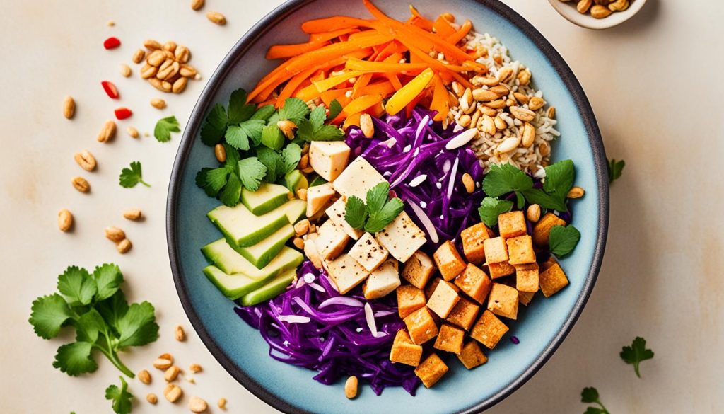 Thai Peanut Tofu Bowl Recipe