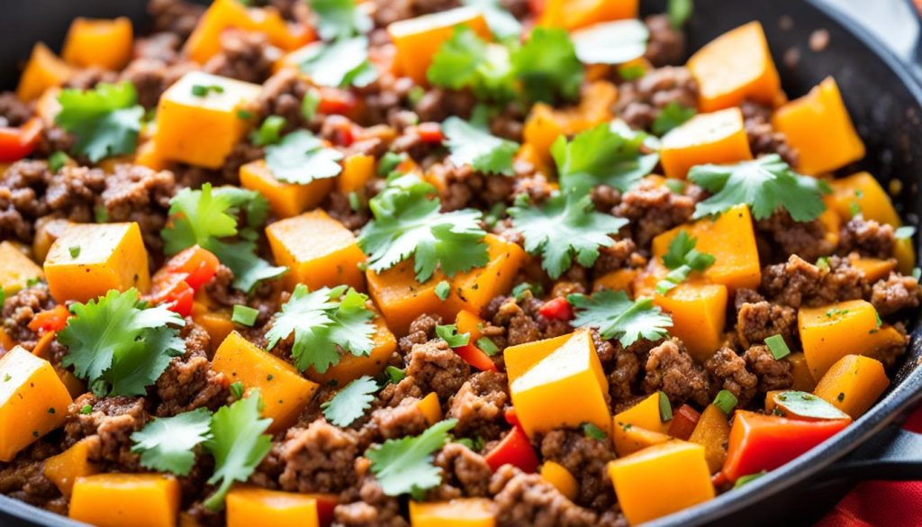 easy dinner ideas with Sweet Potato Taco Skillet