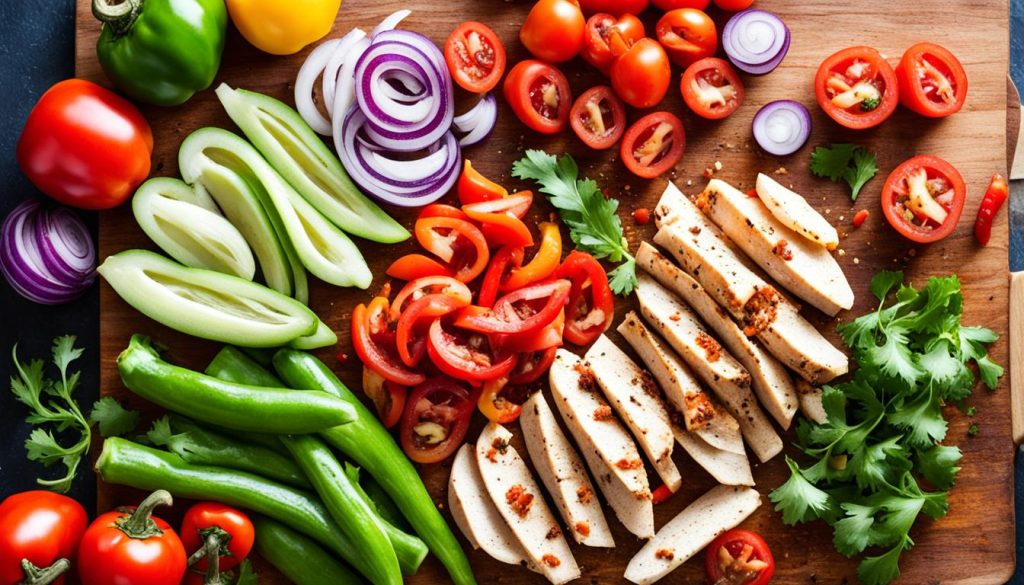 ingredients for chicken fajitas