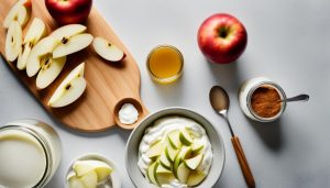 ingredients for cinnamon yogurt dip