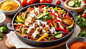 oven baked chicken fajitas with taco seasoning recipe