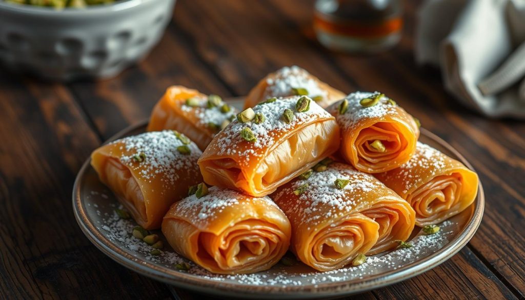 Air Fryer Baklava Rolls