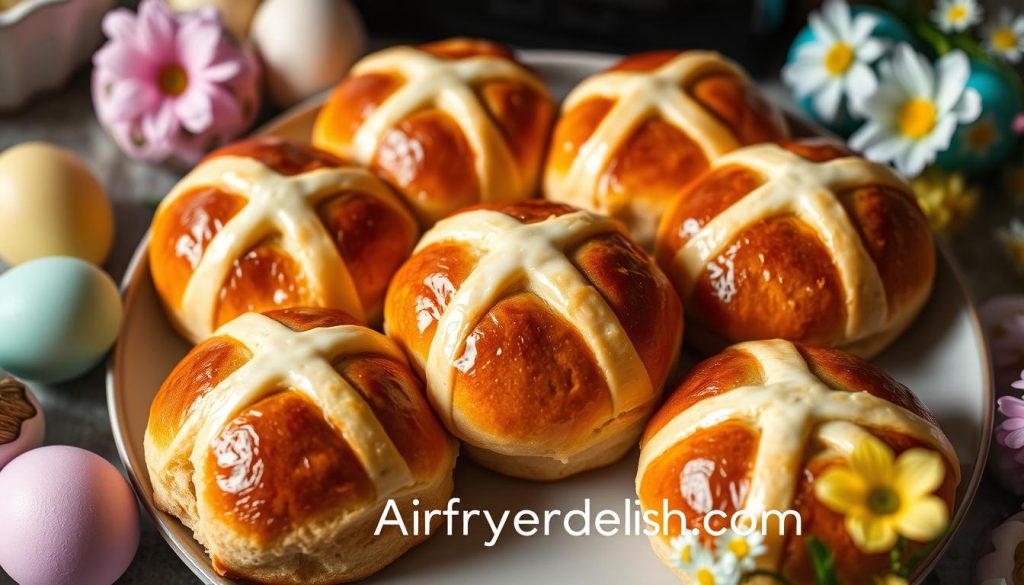 Air Fryer Hot Cross Buns (Easter)