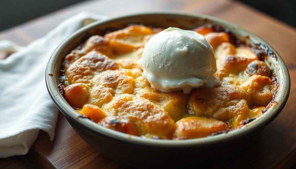 Air Fryer Peach Cobbler