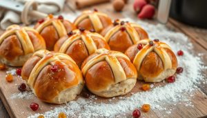 Gluten-free and vegan hot cross buns