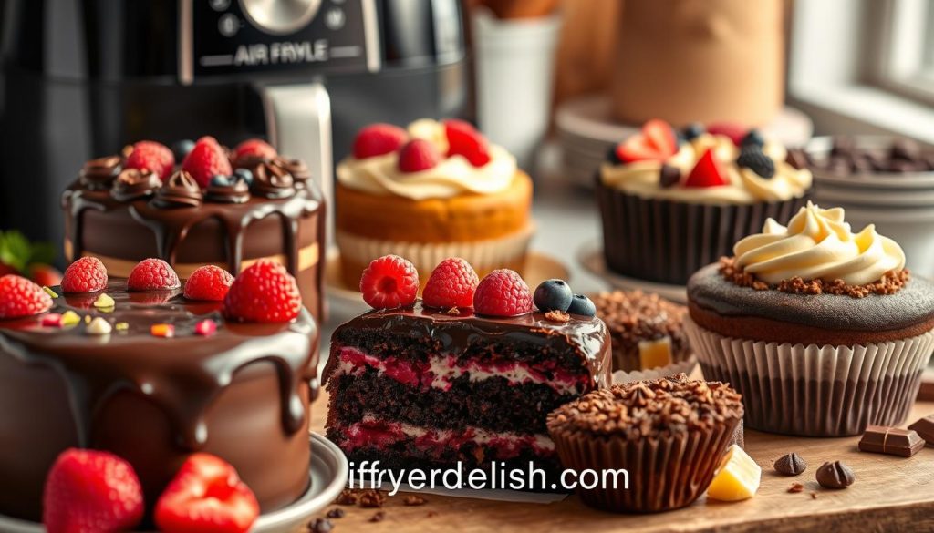air fryer cakes and muffins