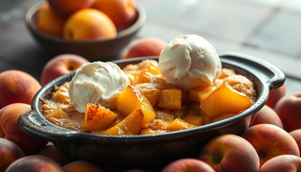 air fryer peach cobbler