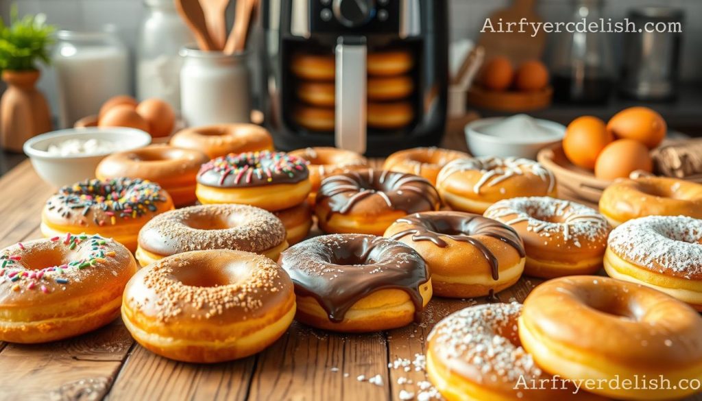 homemade donuts in air fryer